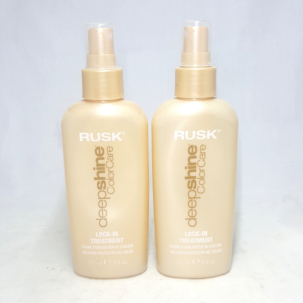 Lot of 2 rusk  deep shine color care lock in treatment